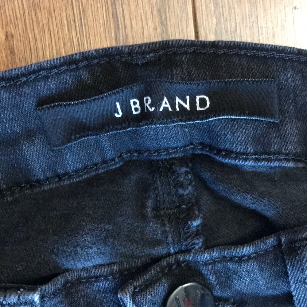 JBRAND Black patterned skinny jeans SZ 24
